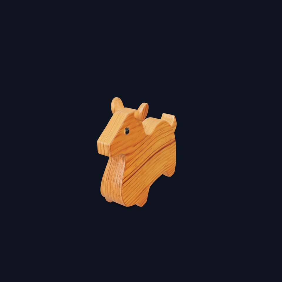 Wooden Animal Figure model pack